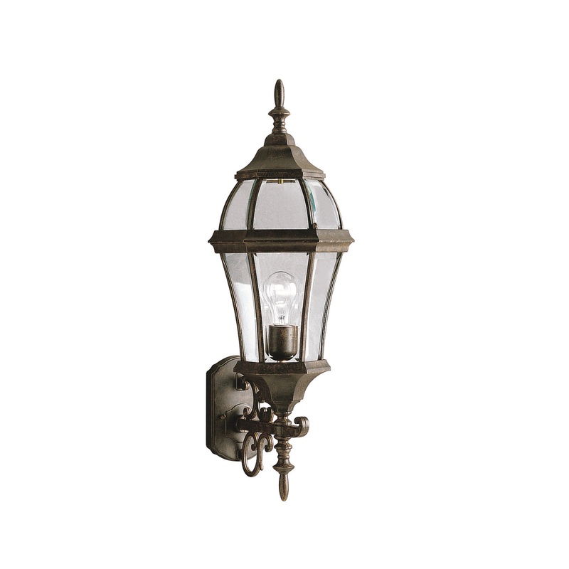 Kichler 9791TZ Townhouse One Light Outdoor Wall Mount, Tannery Bronze (Discontinued)