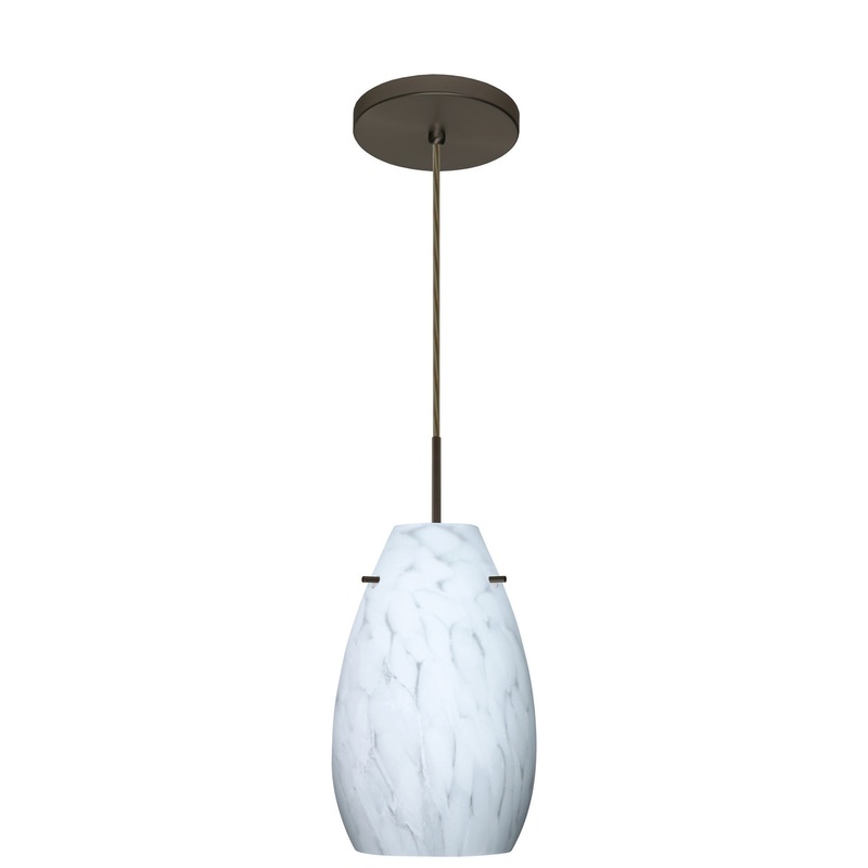 Besa 1JT-412619-LED-BR Pera One Light Pendant Bronze