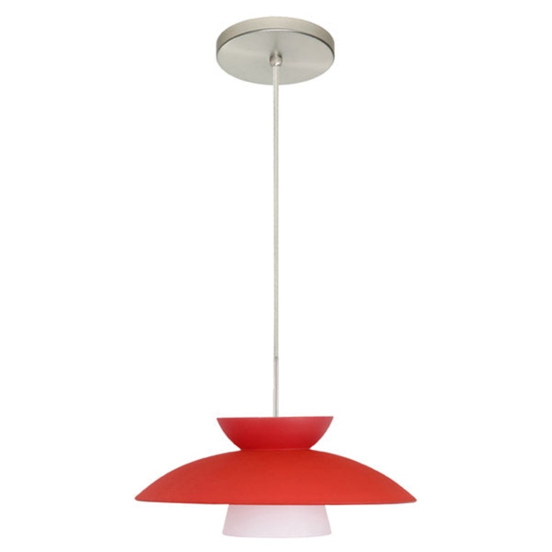 Besa 1JT-451331-SN Trilo One Light Pendant Satin Nickel
