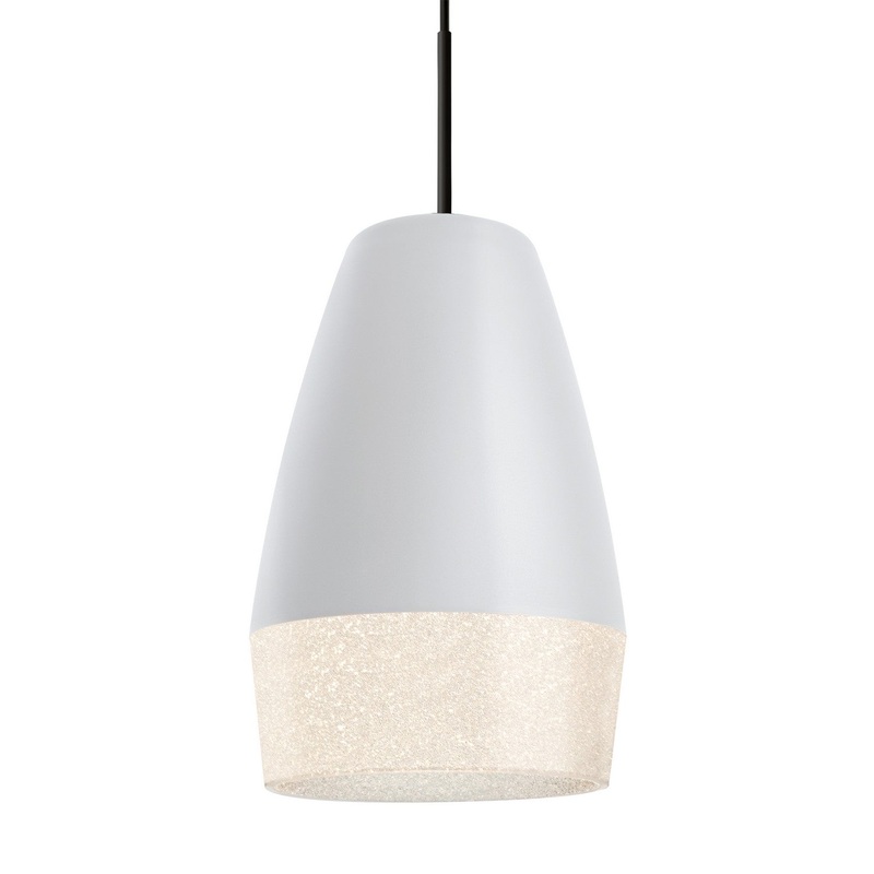 Besa 1JT-ABU12WH-BK Besa Abu 12 Pendant One Light Pendant Black