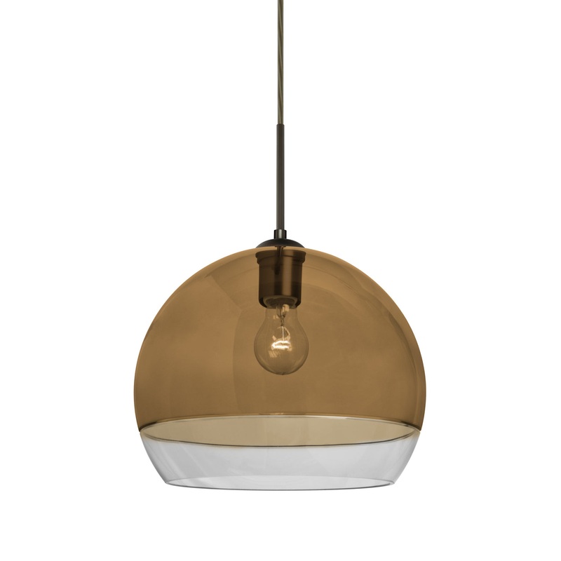 Besa 1JT-ALLY12AM-BR Ally One Light Pendant Bronze