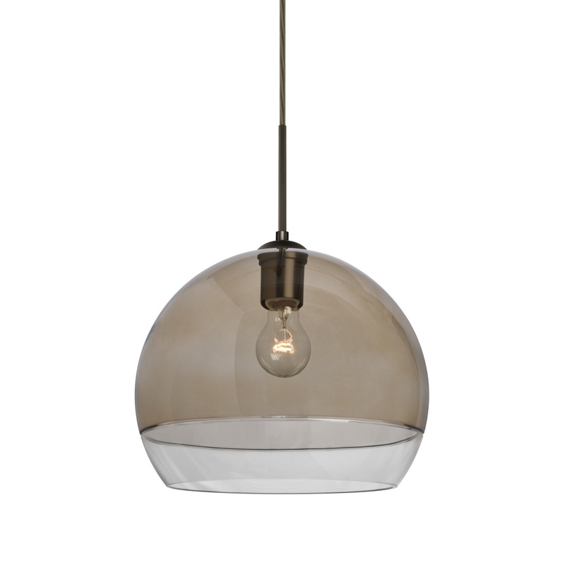 Besa 1JT-ALLY12SM-BR Ally One Light Pendant Bronze