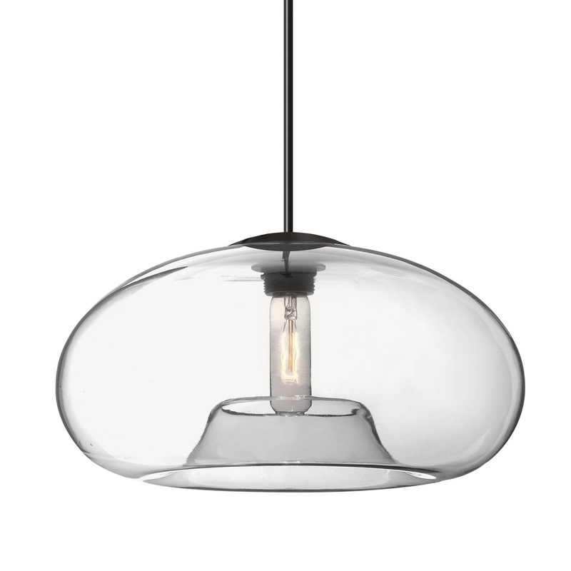 Besa 1JT-BANA15CL-BK Besa Bana 15 Pendant One Light Pendant Black