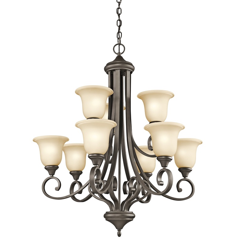 Kichler 43159OZL18 Monroe LED Chandelier, Olde Bronze (Discontinued)