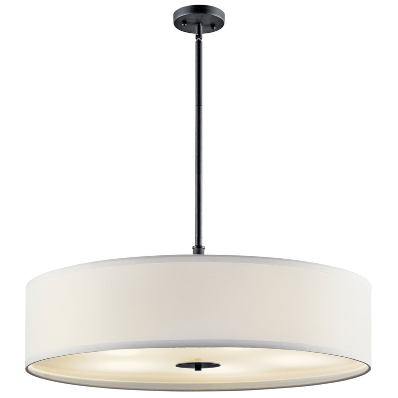 Kichler 42196BK Five Light Pendant, Black