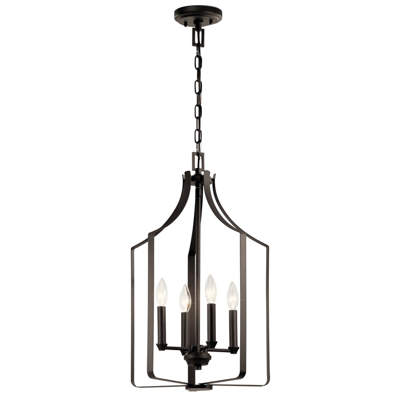 Kichler 42496OZ Morrigan Four Light Mini Chandelier, Olde Bronze