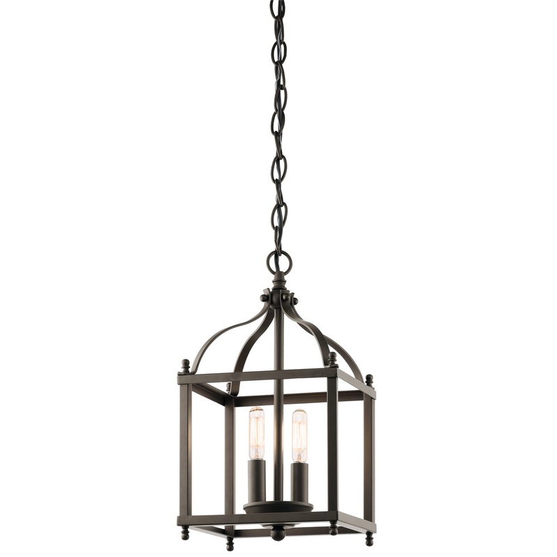Kichler 42565OZ Larkin Two Light Pendant, Olde Bronze