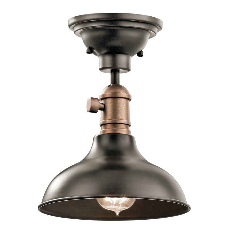 Kichler 42579OZ Cobson One Light Mini Pendant/Wall Mount, Olde Bronze