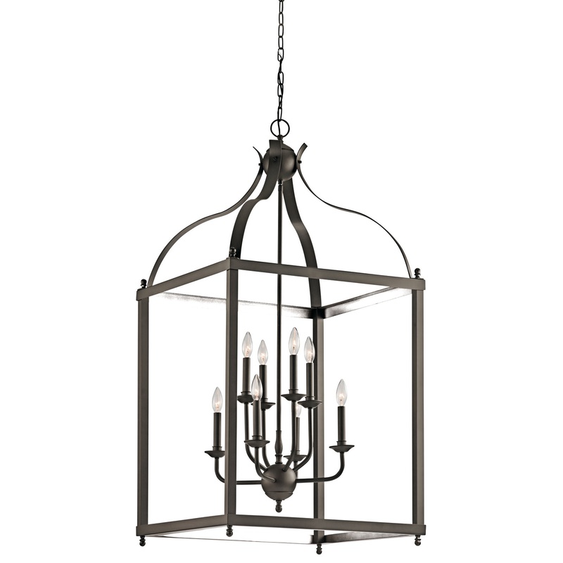 Kichler 42591OZ Larkin Eight Light Foyer Chandelier, Olde Bronze