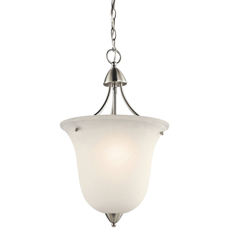 Kichler 42882NI Nicholson One Light Foyer Pendant, Brushed Nickel