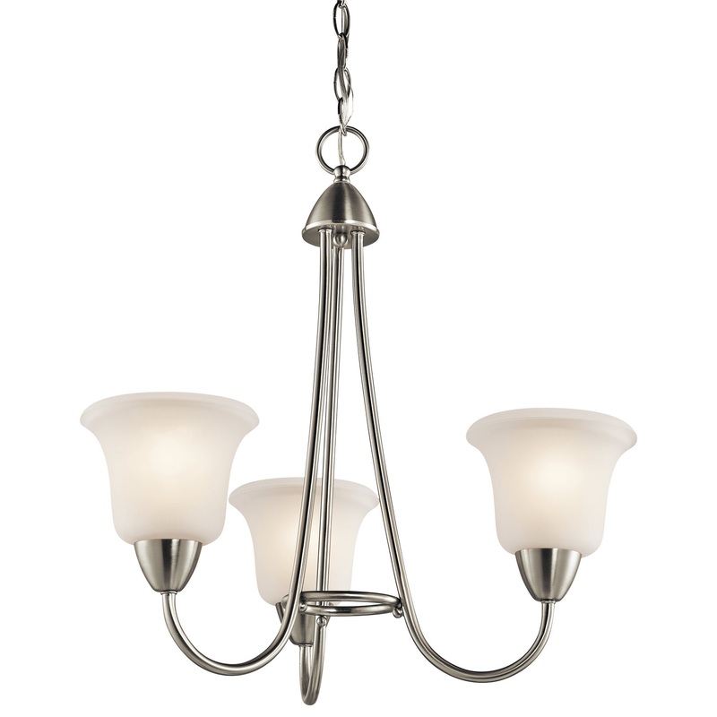 Kichler 42883NI Nicholson Three Light Chandelier, Brushed Nickel (Discontinued)