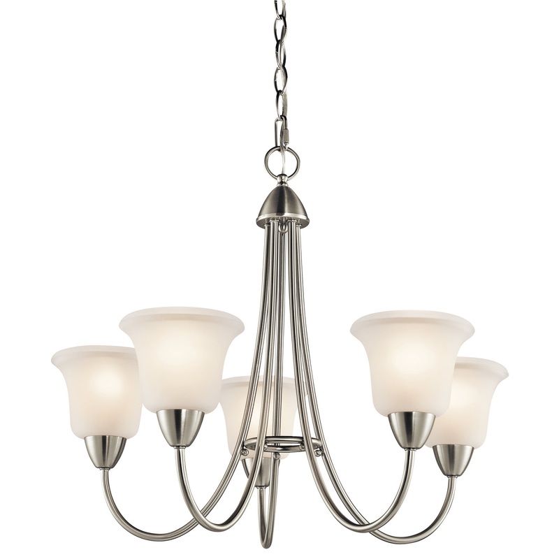 Kichler 42884NI Nicholson Five Light Chandelier, Brushed Nickel