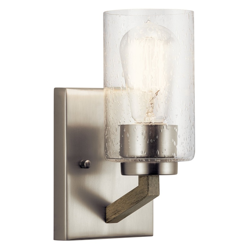 Kichler 43038DAG Deryn One Light Wall Sconce, Distressed Antique Gray