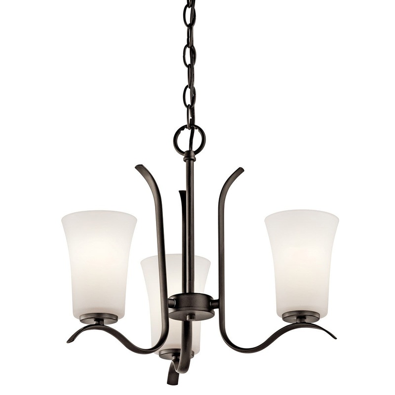 Kichler 43073OZL18 Armida LED Mini Chandelier, Olde Bronze