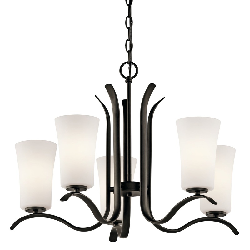 Kichler 43074OZ Armida Five Light Chandelier, Olde Bronze