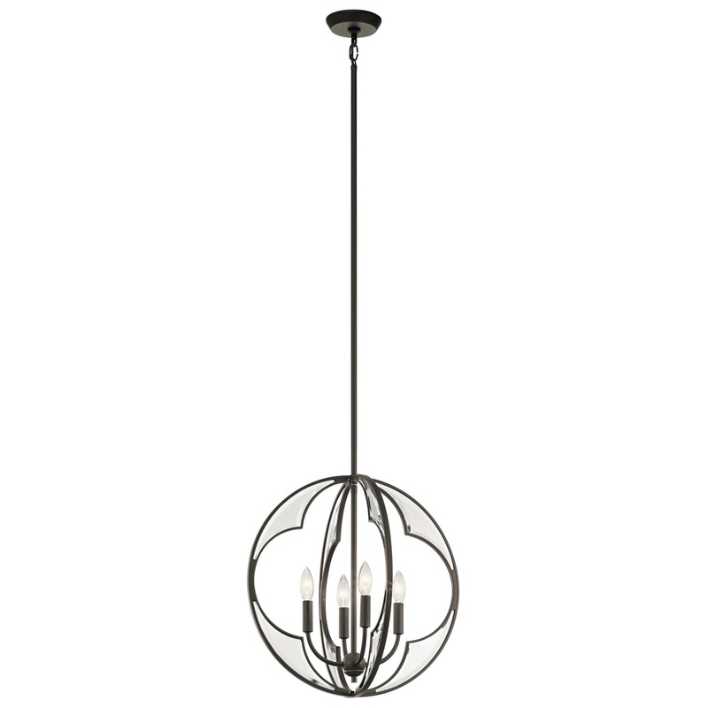 Kichler 43096OZ Montavello Four Light Chandelier, Olde Bronze
