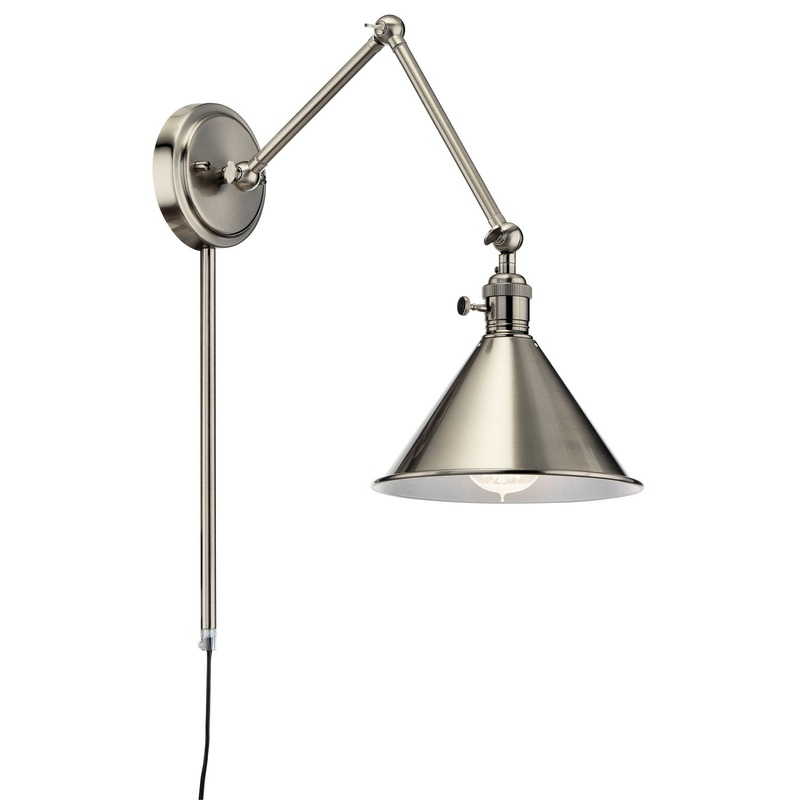 Kichler 43115CLP Ellerbeck One Light Wall Sconce, Classic Pewter