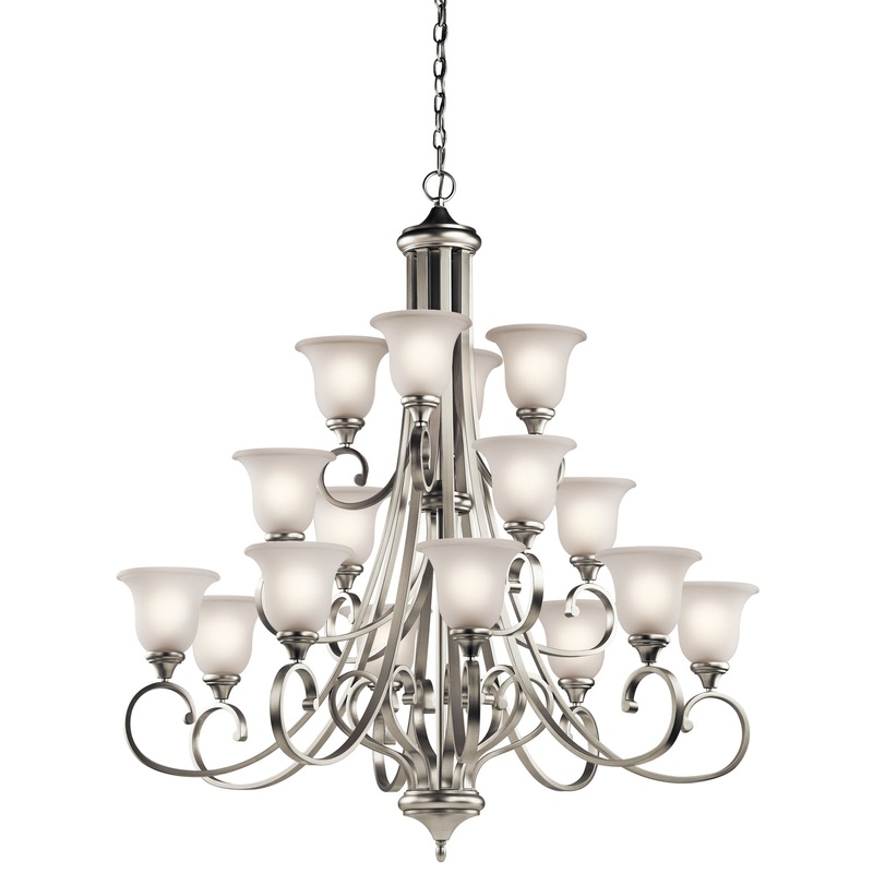 Kichler 43192NIL18 Monroe LED Chandelier, Brushed Nickel (Discontinued)