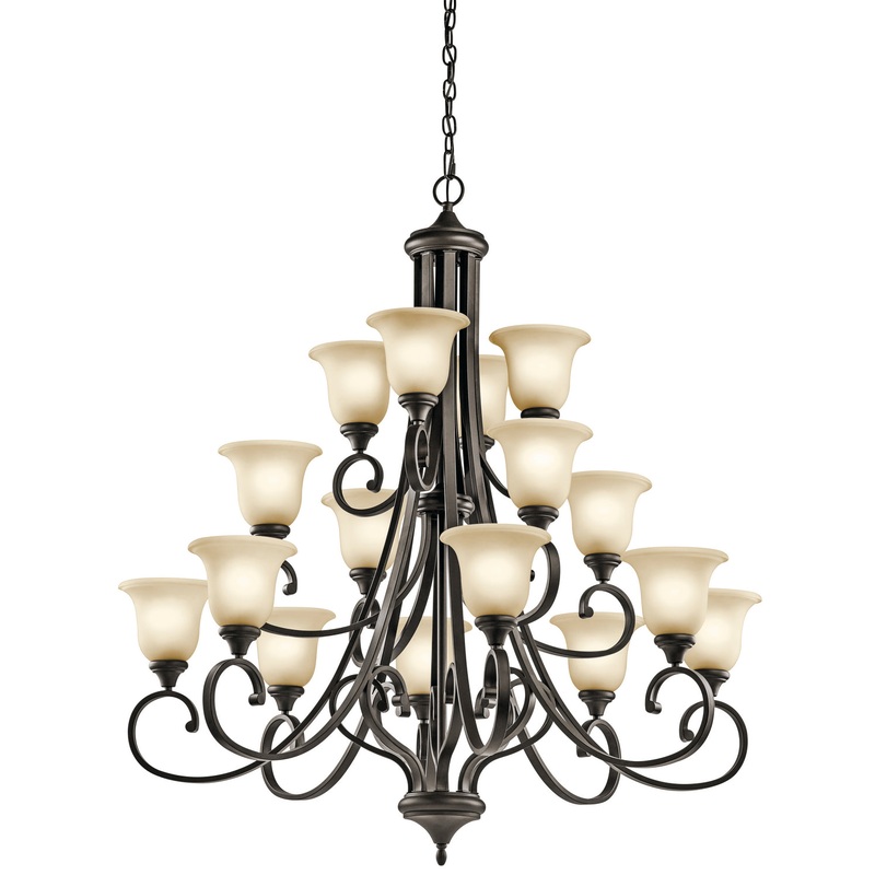 Kichler 43192OZ Monroe 16 Light Chandelier, Olde Bronze