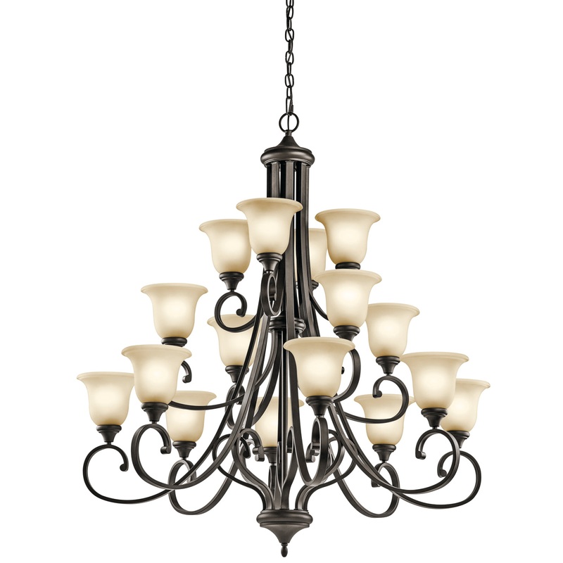 Kichler 43192OZL18 Monroe LED Chandelier, Olde Bronze (Discontinued)