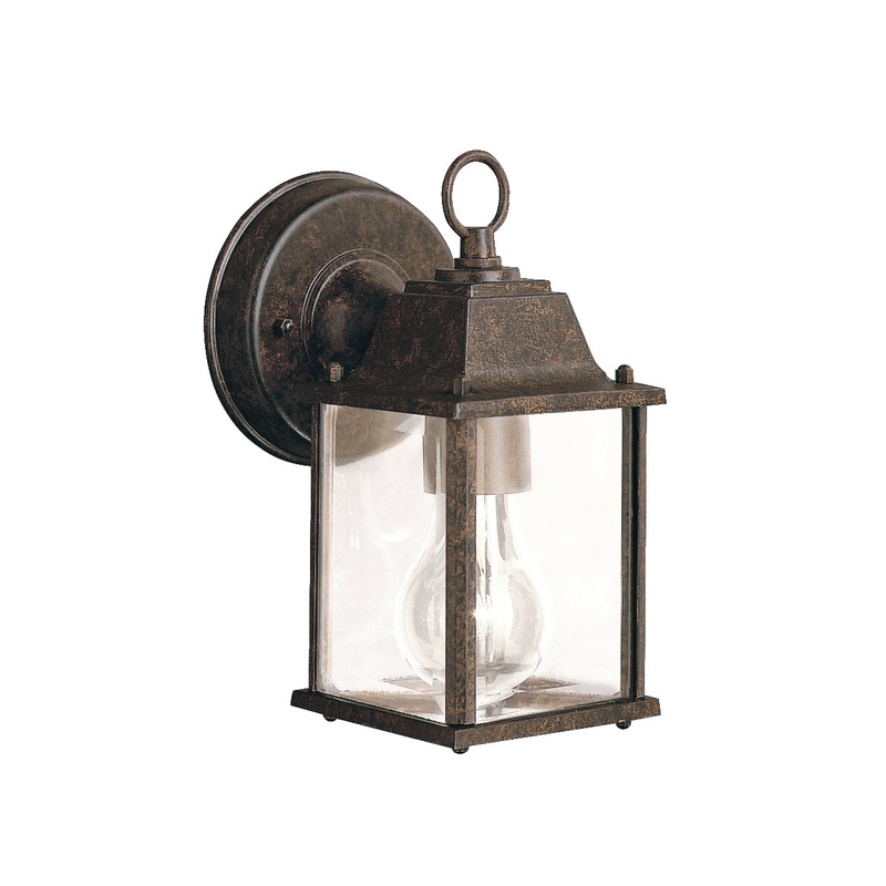 Kichler 9794TZ Barrie One Light Outdoor Wall Mount, Tannery Bronze