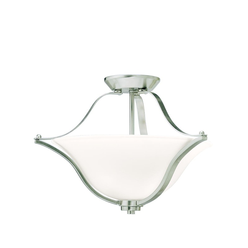 Kichler 3681NIL18 Langford LED Pendant/Semi Flush, Brushed Nickel (Discontinued)