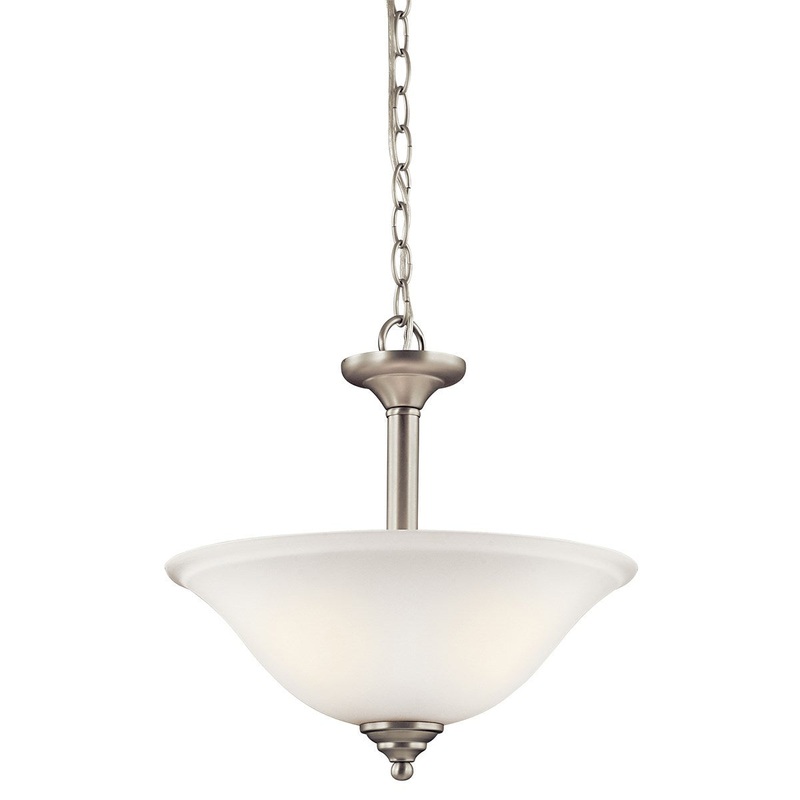 Kichler 3694NIWL18 Armida LED Pendant/Semi Flush, Brushed Nickel