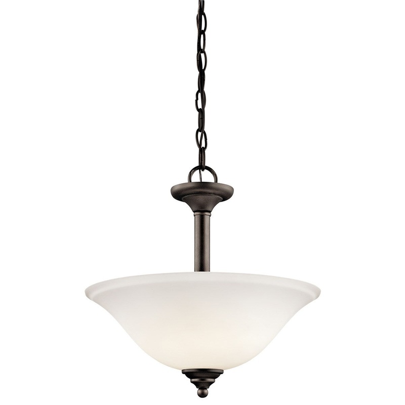Kichler 3694OZWL18 Armida LED Pendant/Semi Flush, Olde Bronze