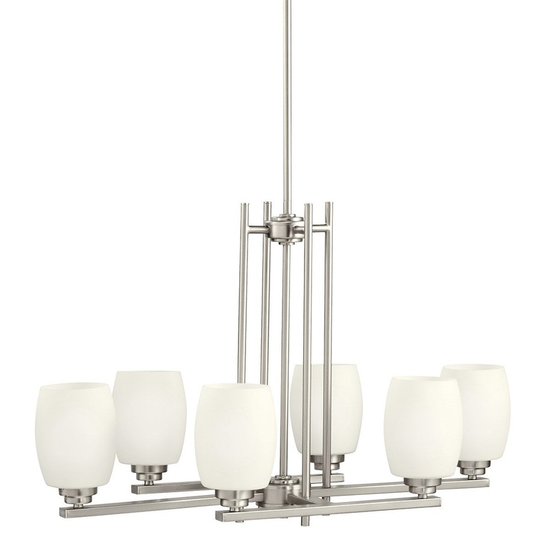 Kichler 3898NIL18 Eileen LED Chandelier, Brushed Nickel