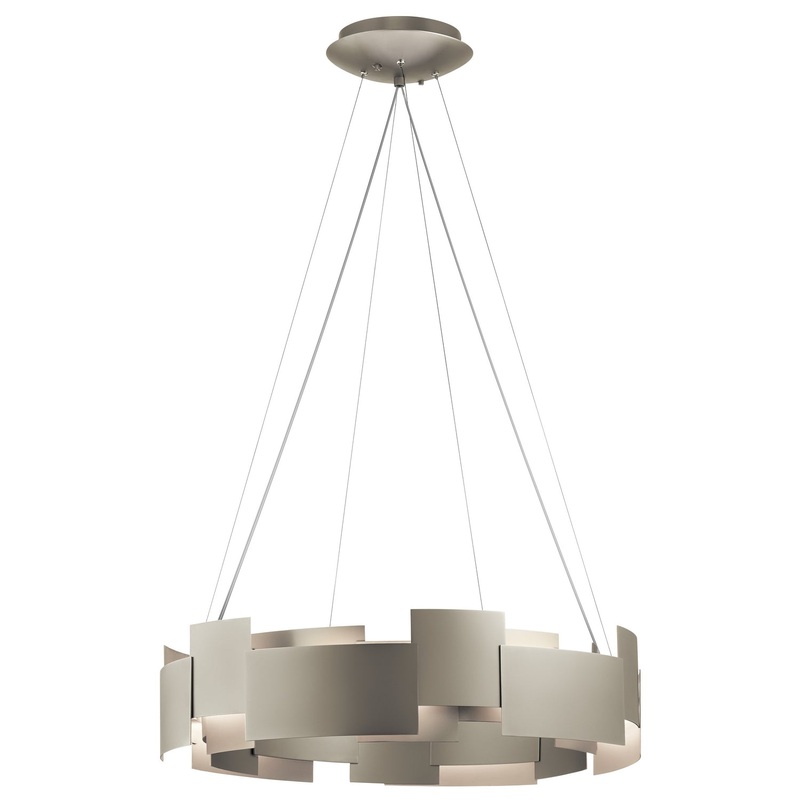 Kichler 42992SNLED Moderne LED Pendant, Satin Nickel