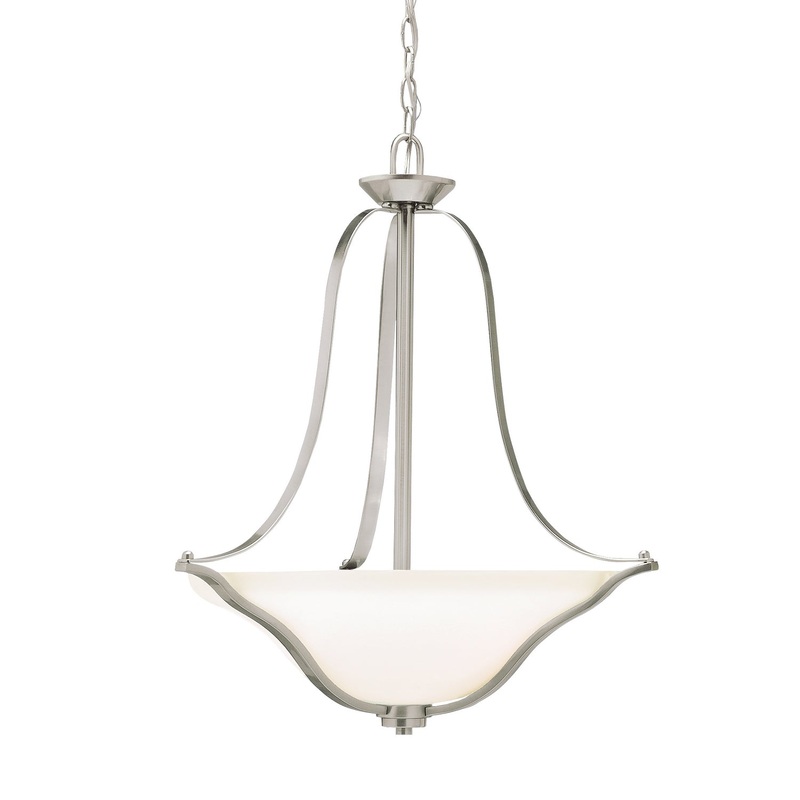Kichler 3384NI Langford Three Light Pendant, Brushed Nickel (Discontinued)