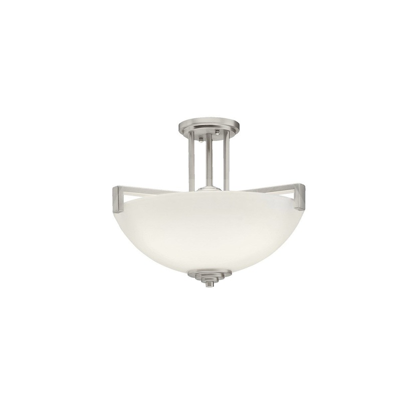 Kichler 3797NIL18 Eileen LED Pendant/Semi Flush, Brushed Nickel (Discontinued)