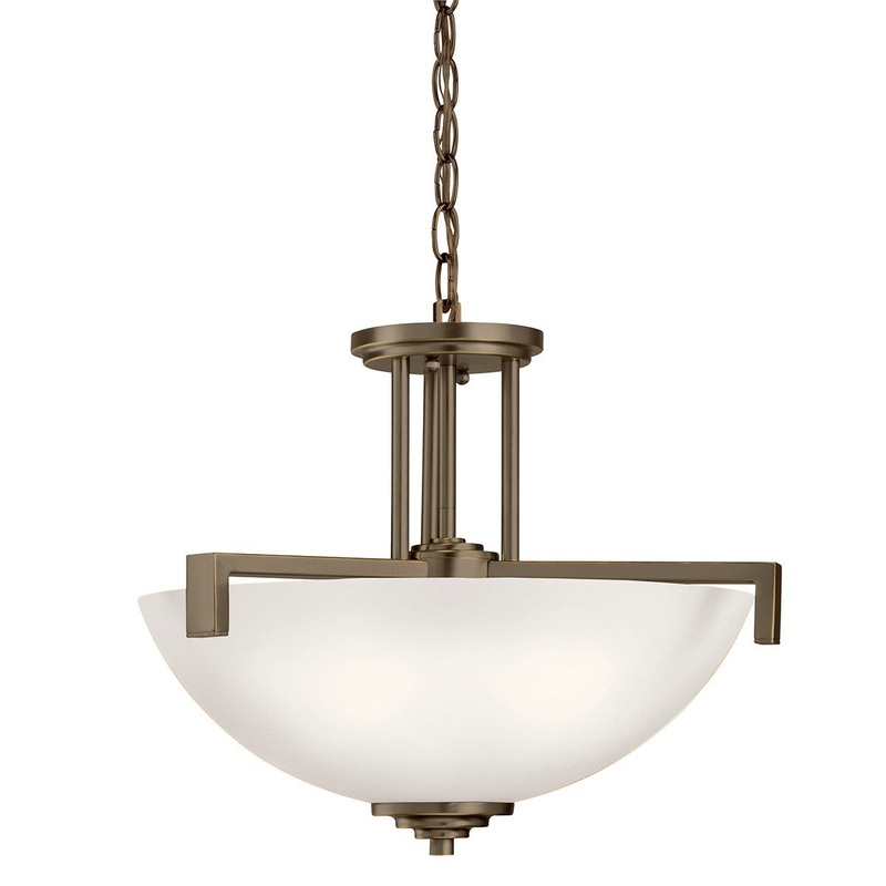 Kichler 3797OZSL18 Eileen LED Pendant/Semi Flush, Olde Bronze (Discontinued)