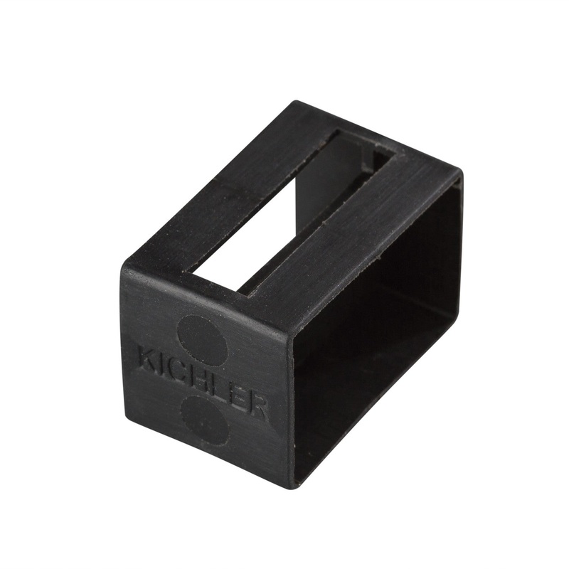 Kichler 10176BK Tape Light Track Tape Light U Track End Cap, Black Material (Not Painted)