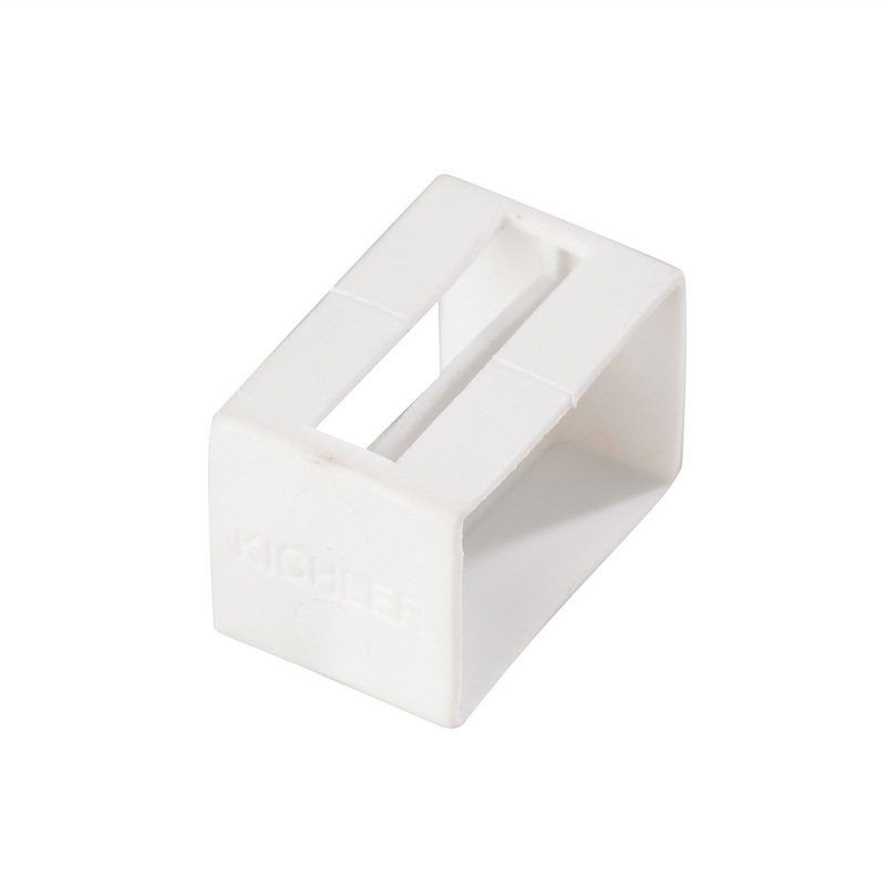 Kichler 10176WH Tape Light Track Tape Light U Track End Cap, White Material (Not Painted)