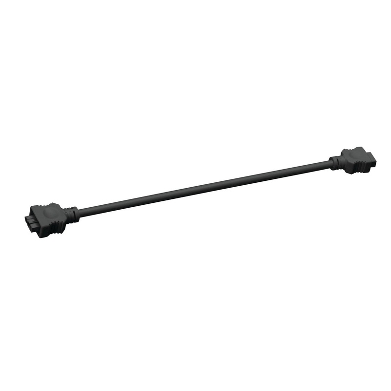 Kichler 10572BK Under Cabinet Accessories Interconnect Cable 14in, Black Material (Not Painted)
