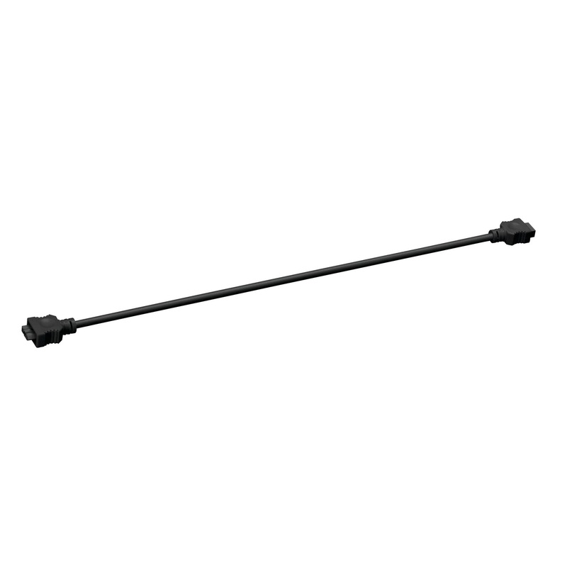 Kichler 10573BK Under Cabinet Accessories Interconnect Cable 21in, Black Material (Not Painted)