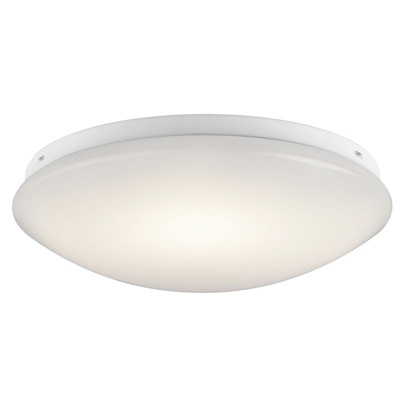 Kichler 10760WHLED Ceiling Space LED Flush Mount, White