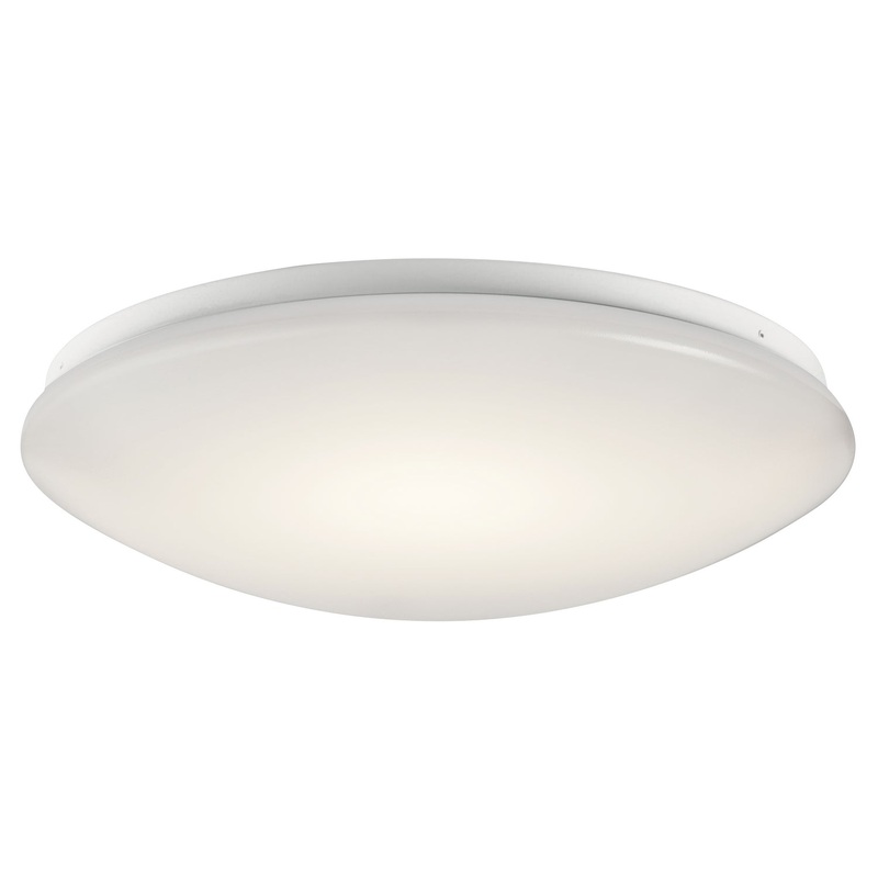 Kichler 10761WHLED Ceiling Space LED Flush Mount, White