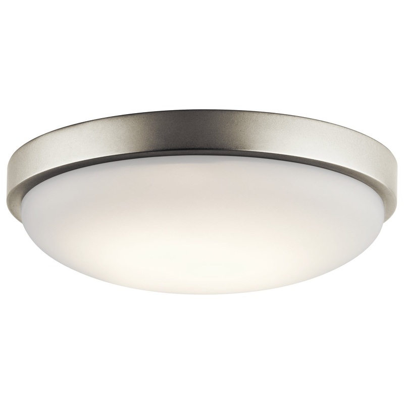 Kichler 10763NILED Ceiling Space LED Flush Mount, Brushed Nickel