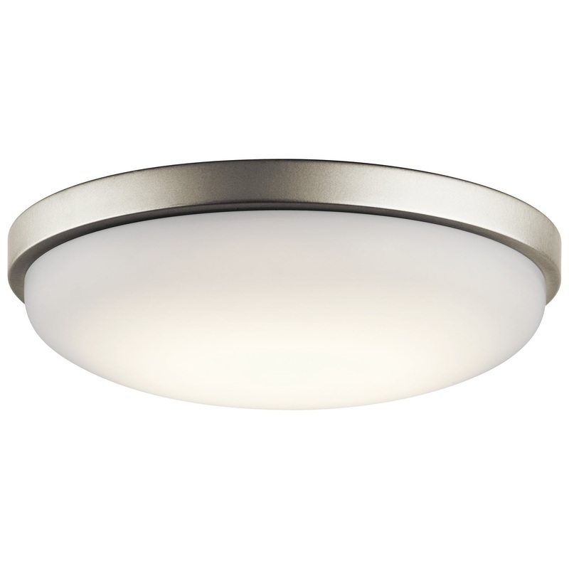Kichler 10764NILED Ceiling Space LED Flush Mount, Brushed Nickel