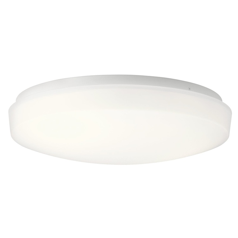 Kichler 10767WHLED Ceiling Space LED Flush Mount, White