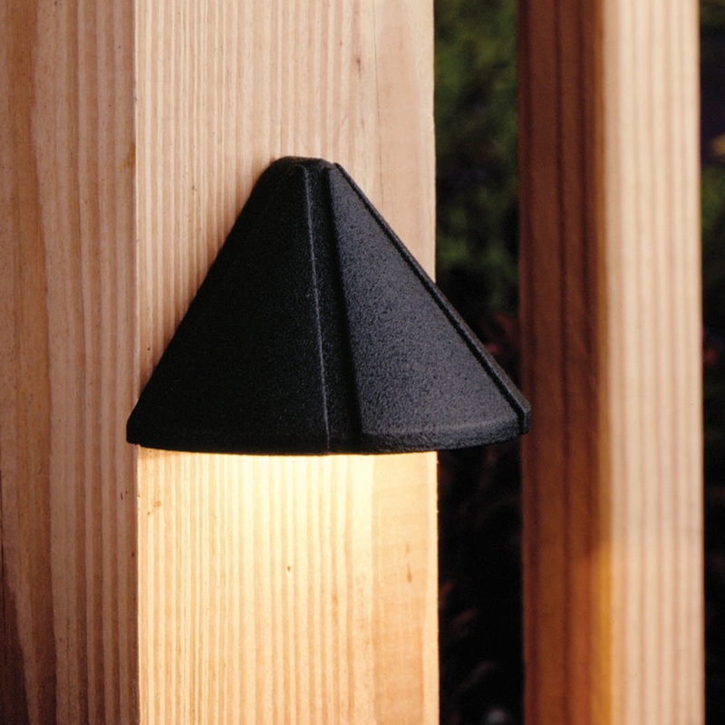 Kichler 15065BKT Six Groove One Light Landscape Deck, Textured Black
