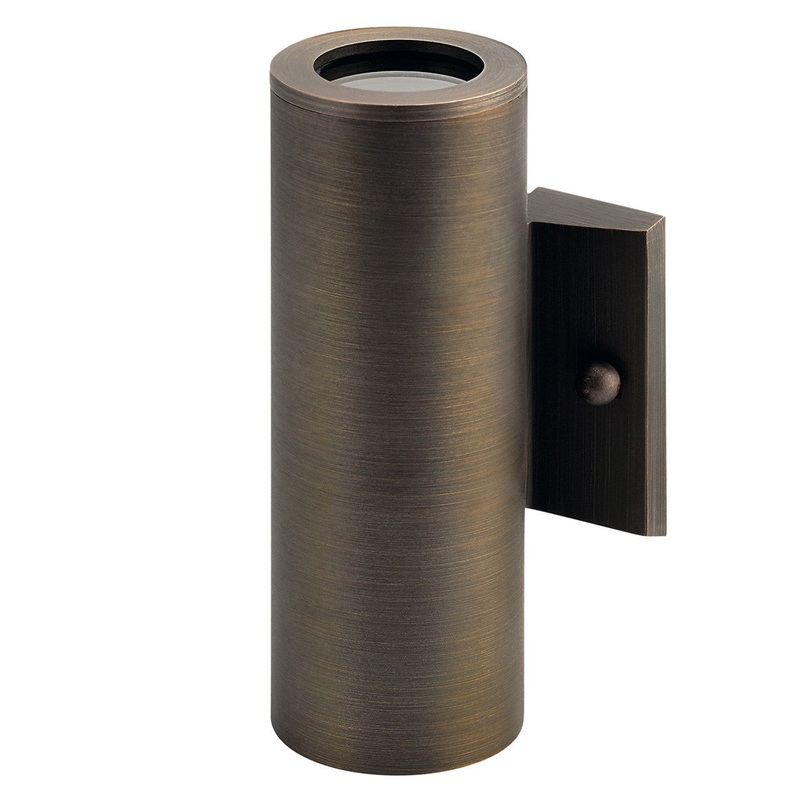Kichler 15079CBR LED Retrofit Centennial Brass Two Light Deck, Centennial Brass