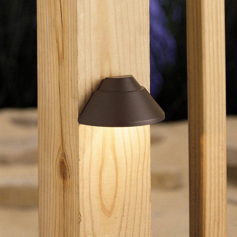 Kichler 15165AZ One Light Landscape Deck, Architectural Bronze (Discontinued)