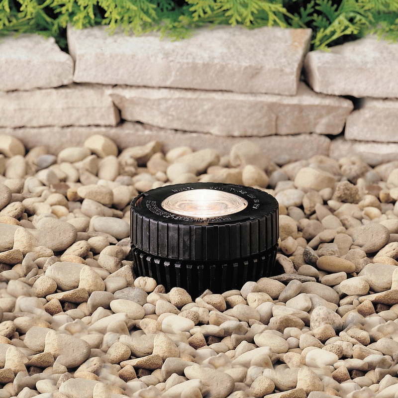 Kichler 15190BK One Light In-Ground, Black Material (Not Painted) (Discontinued)