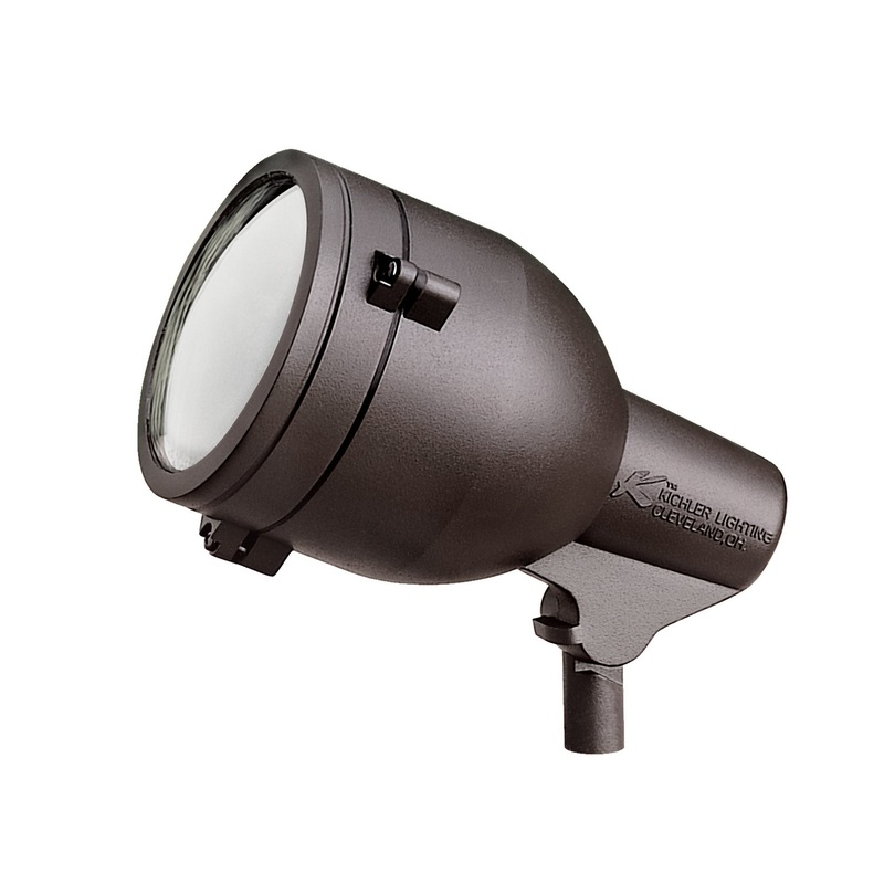 Kichler 15241AZT Hid High Intensity Discharge One Light Landscape Accent, Textured Architectural Bronze