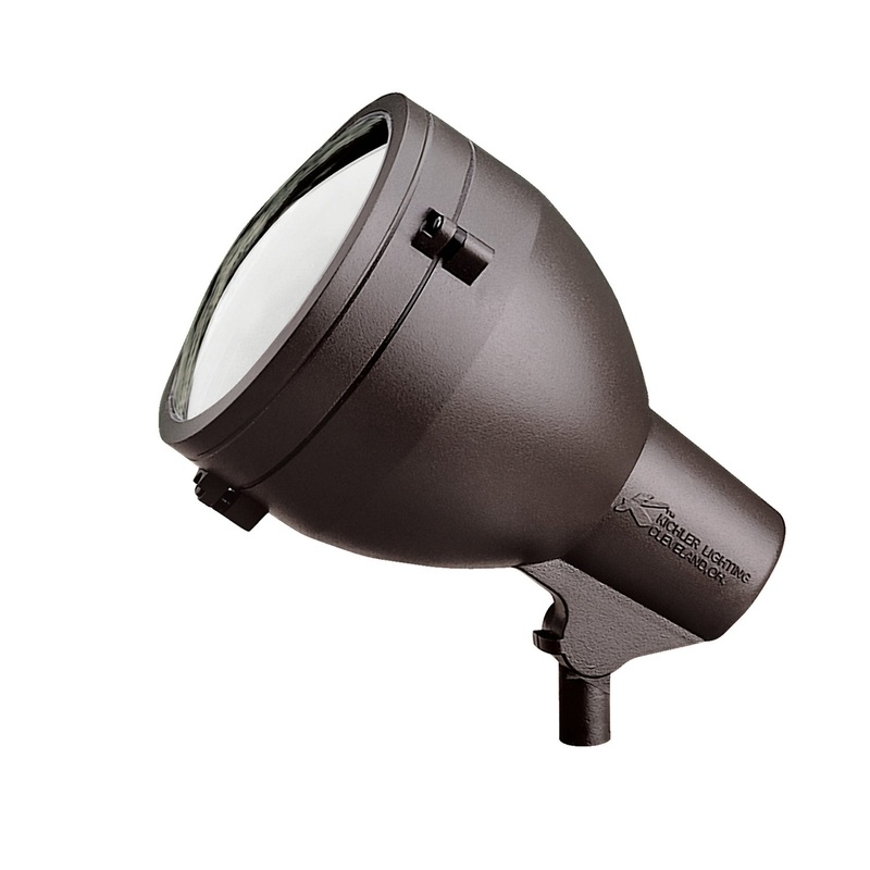 Kichler 15251AZT Hid High Intensity Discharge One Light Landscape Accent, Textured Architectural Bronze