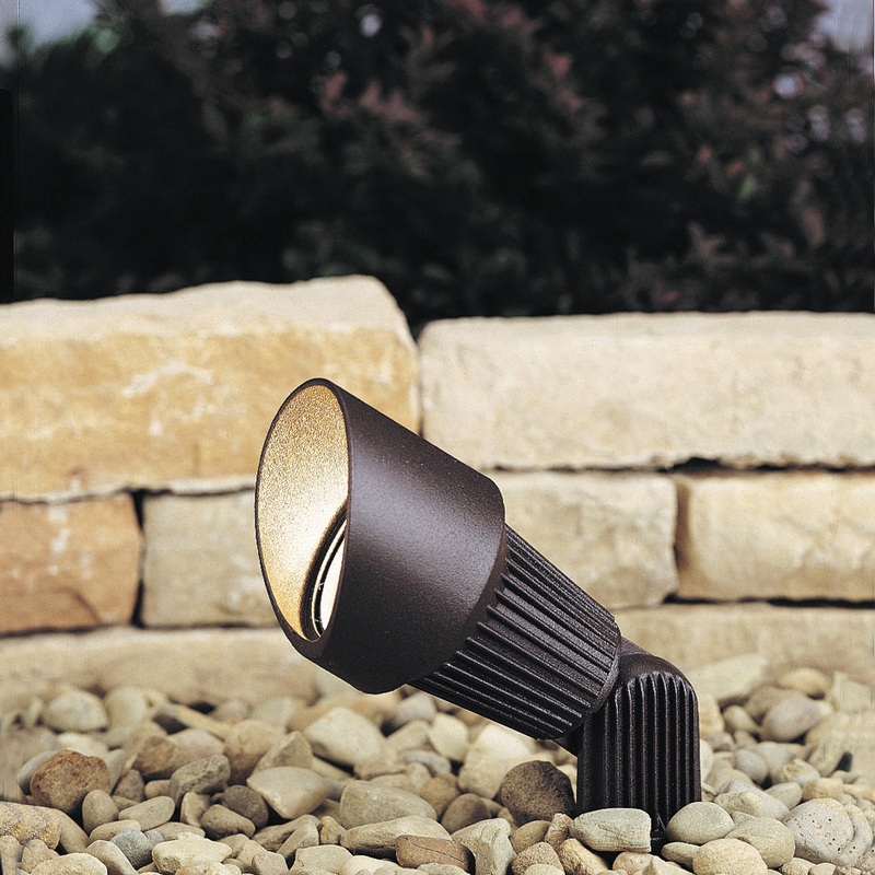 Kichler 15309AZT One Light Landscape Accent, Textured Architectural Bronze