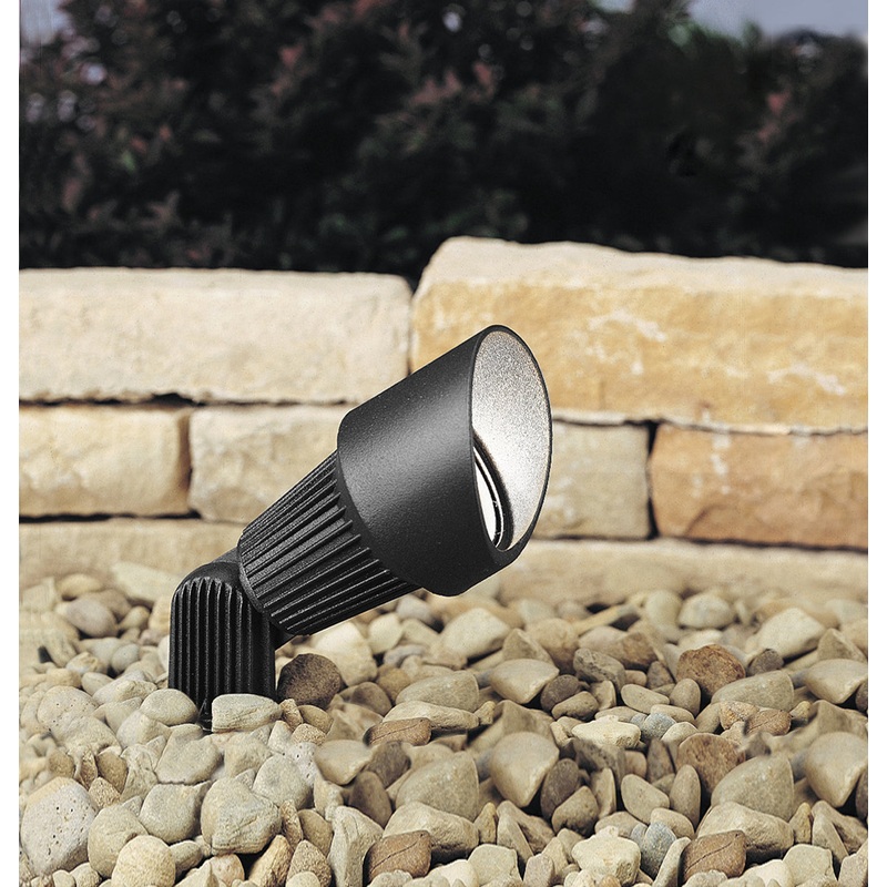 Kichler 15309BKT One Light Landscape Accent, Textured Black